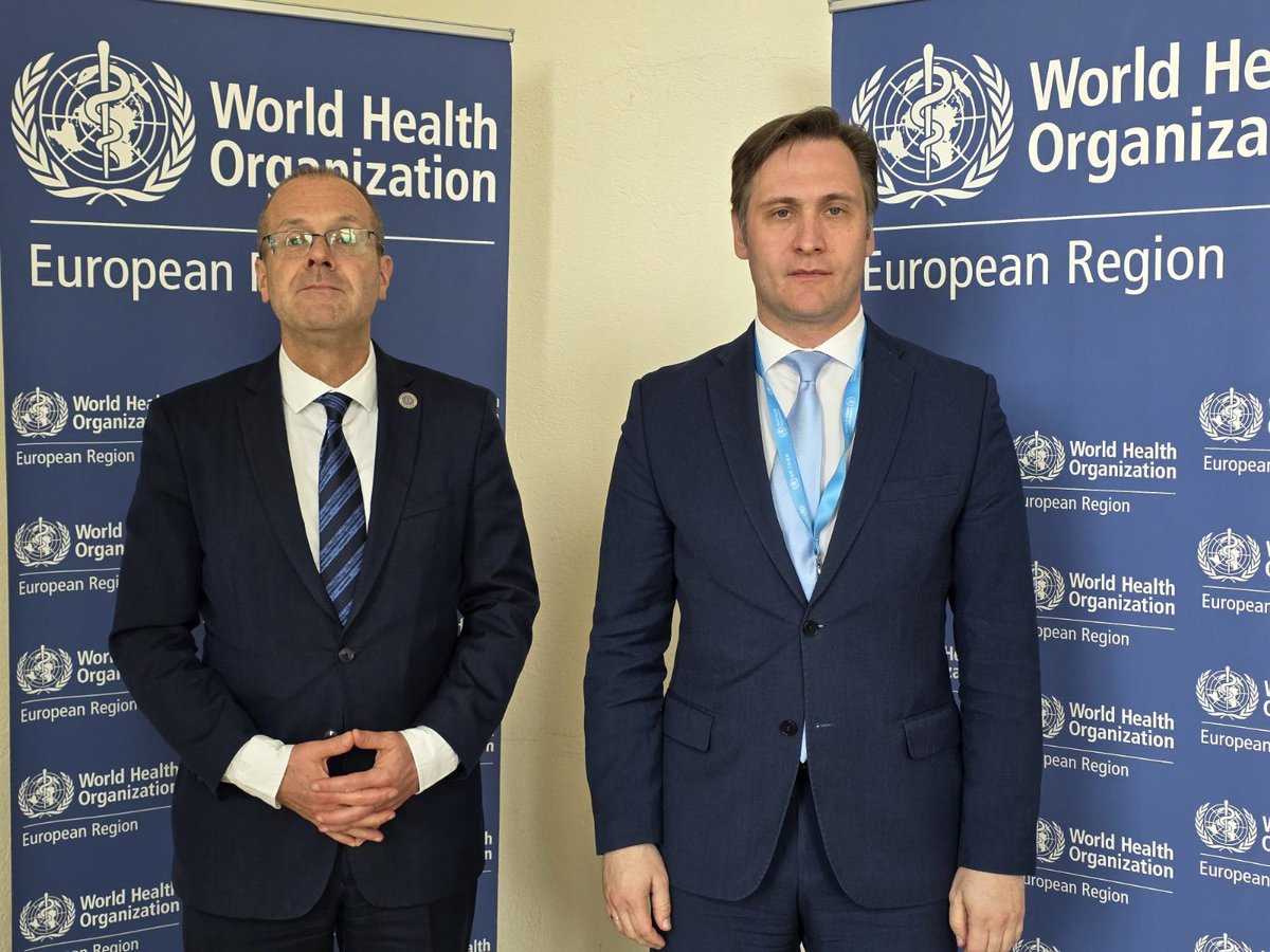 Hans Kluge (@hans_kluge) on Twitter photo At #WHA78, I met Dr Oleg Salagay, Russia’s Deputy Health Minister, to discuss efforts to revive the High-level Working Group on HIV – a joint platform between <a href="/WHO/">World Health Organization (WHO)</a> and Health Ministry to improve HIV surveillance, treatment, prevention & service delivery.
I thanked 🇷🇺 for its At #WHA78, I met Dr Oleg Salagay, Russia’s Deputy Health Minister, to discuss efforts to revive the High-level Working Group on HIV – a joint platform between <a href="/WHO/">World Health Organization (WHO)</a> and Health Ministry to improve HIV surveillance, treatment, prevention & service delivery.
I thanked 🇷🇺 for its