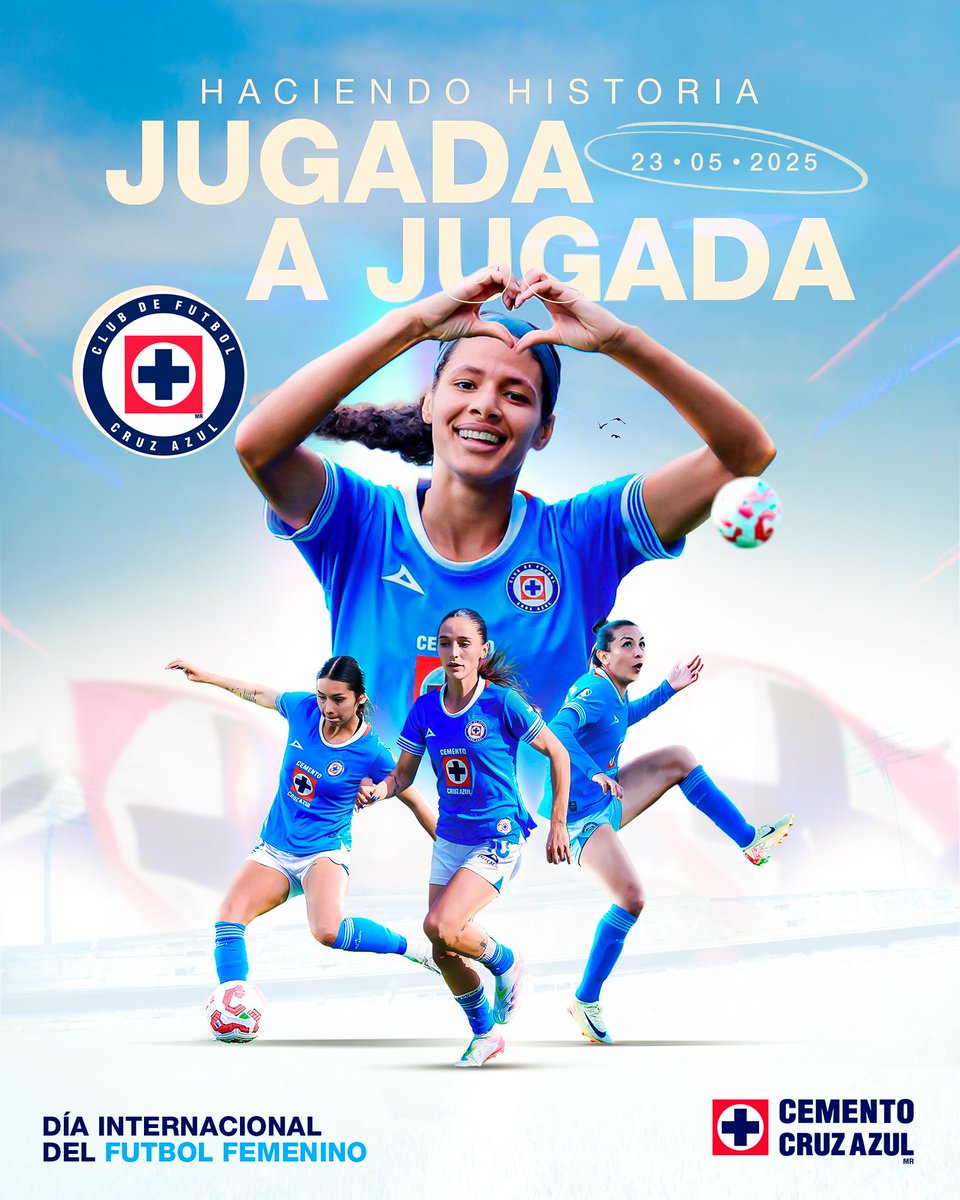 Cemento Cruz Azul ® (@lacruzazul) on Twitter photo Celebramos el #DíaInternacionalDelFutbolFemenino, reconociendo el esfuerzo y la entrega de todas las mujeres que día a día rompen barreras y construyen su propio camino. Nos enorgullece ser patrocinadores del <a href="/AzulFemenil/">CRUZ AZUL FEMENIL</a>, un símbolo de calidad y trabajo en equipo. Celebramos el #DíaInternacionalDelFutbolFemenino, reconociendo el esfuerzo y la entrega de todas las mujeres que día a día rompen barreras y construyen su propio camino. Nos enorgullece ser patrocinadores del <a href="/AzulFemenil/">CRUZ AZUL FEMENIL</a>, un símbolo de calidad y trabajo en equipo.