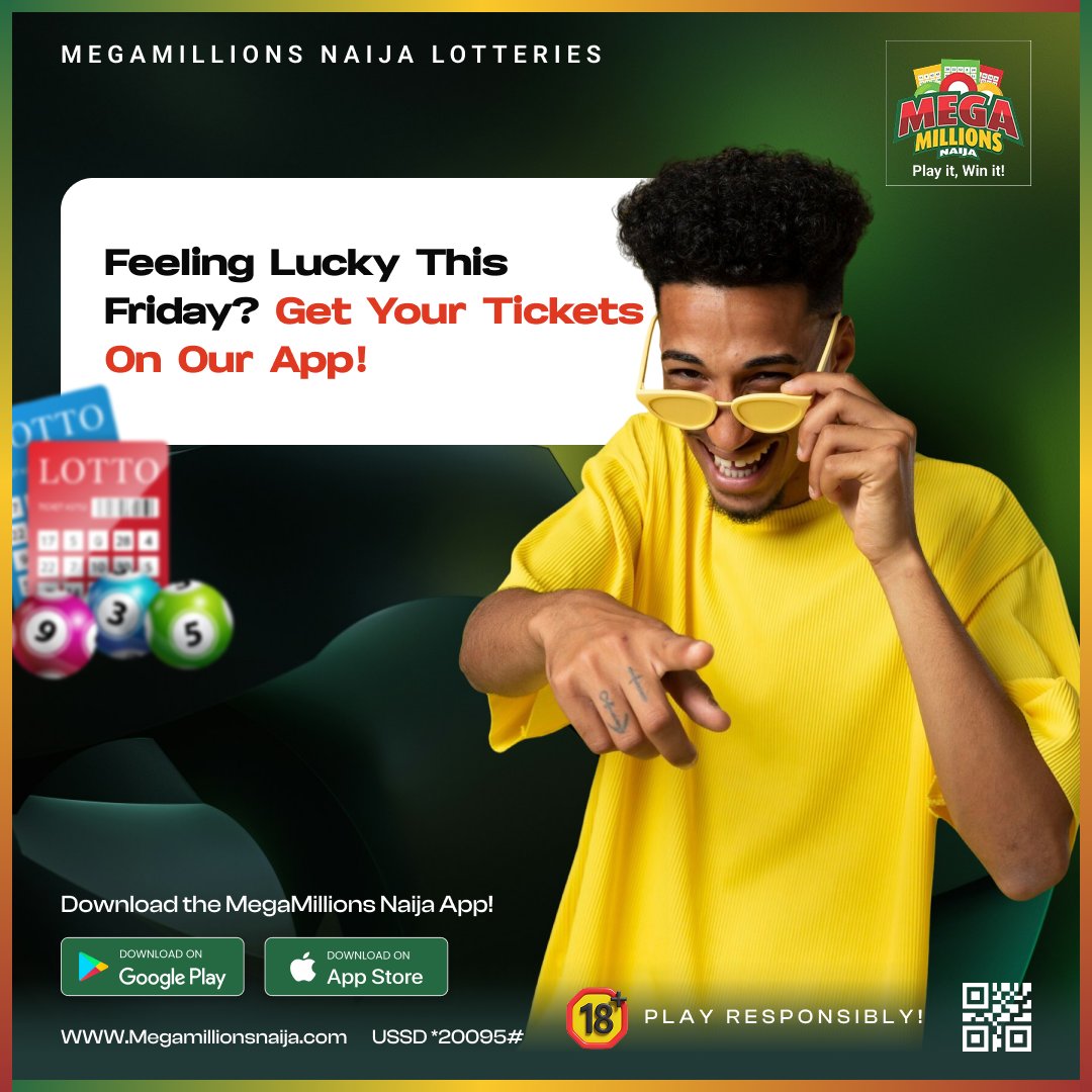 TGIF

Let's PLAY!  

#megamillionsnaijalotteries
#megamillionsnaija
#playitwinit
#fridayvibes
#tgif