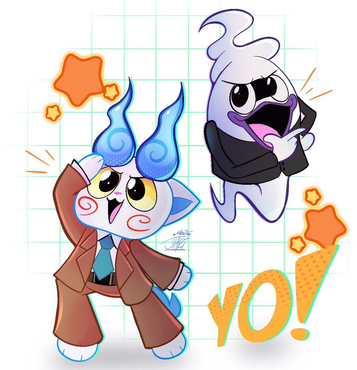 JibrilThe_Thing's tweet image. This was supposed to be a 15 minute doodle lmao

#YokaiWatch #komasan