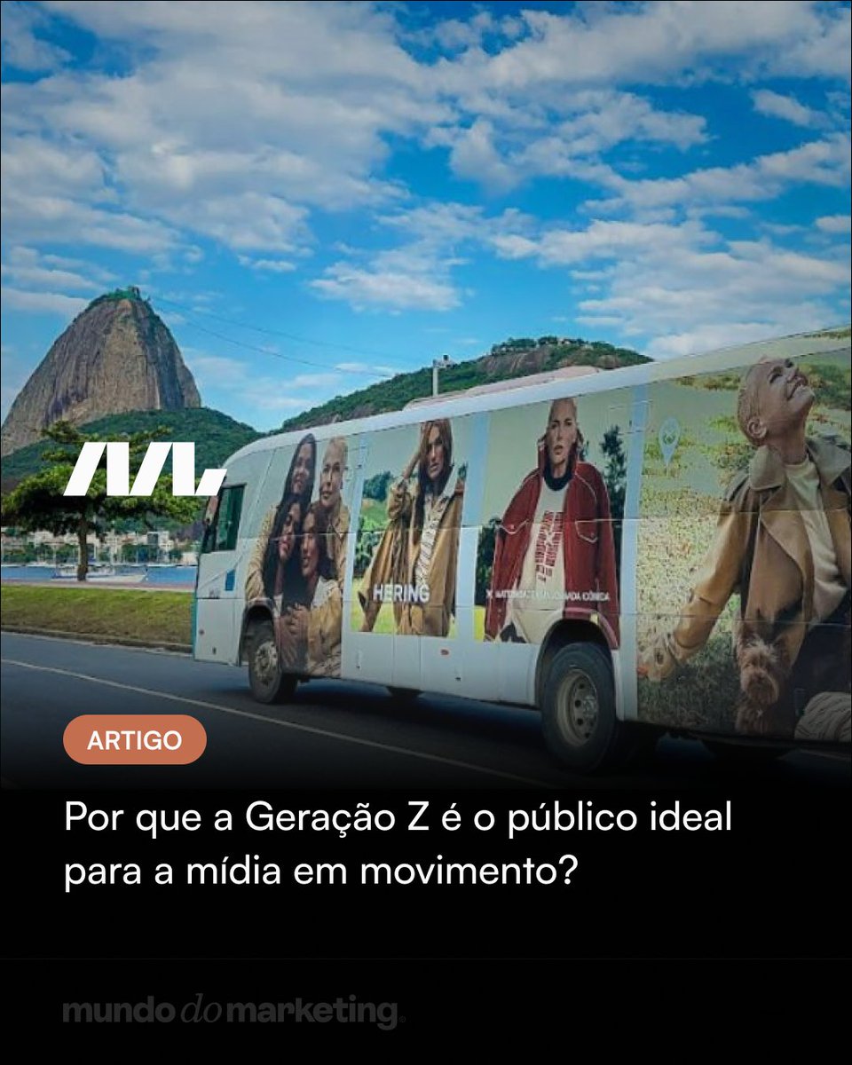 mundodmarketing's tweet photo. A Geração Z busca experiências autênticas e imersivas, e a mídia em movimento se destaca ao conectar marcas a esse público de forma criativa, urbana e integrada ao seu estilo de vida. 

Saiba mais: https://t.co/0RAw9md5Us 

#OOH #mundodomarketing #artigododia #itabus https://t.co/8FeIzhrRaV
