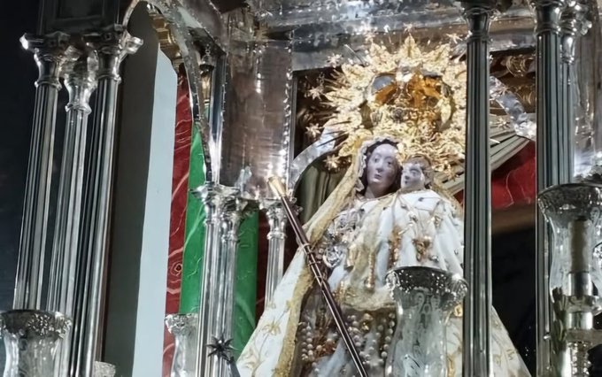 Horario e Itinerario Salida Extraordinaria de la Virgen de la Piedad en Iznájar por su 25 Aniversario de Coronación Canónica