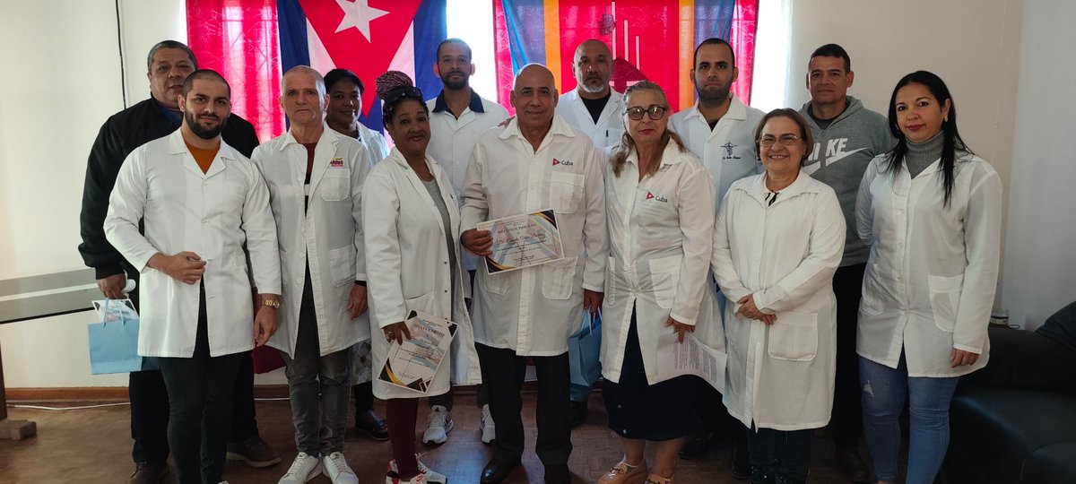 Felicidades a todos nuestros colaboradores en el 62 aniversario de la Colaboración Médica Cubana Internacional. <a href="/avila_tarrago/">Enma Avila Tarrago</a> <a href="/japortalmiranda/">José Angel Portal Miranda</a> <a href="/cabrera_laza/">michael cabrera laza</a> <a href="/CubaEswatini/">CubaCooperaEswatini</a> #CubaCoopera