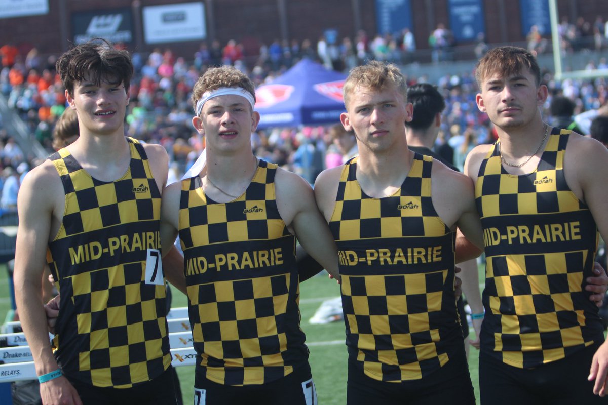 The News — Sports (@thenews_sports) on Twitter photo State track and field result: Mid-Prairie’s Jayse Yoder, Cash Brown, Ryan Henry, and Kaden Kos placed 3rd (3:32.82) in the 2A 1600 sprint medley relay. <a href="/Mid_Prairie/">Mid-Prairie CSD</a> State track and field result: Mid-Prairie’s Jayse Yoder, Cash Brown, Ryan Henry, and Kaden Kos placed 3rd (3:32.82) in the 2A 1600 sprint medley relay. <a href="/Mid_Prairie/">Mid-Prairie CSD</a>