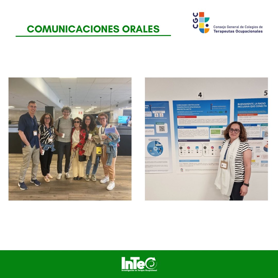 Nuestra compañera Miriam está en Madrid en el congreso del CGCTO 
Gracias por representar a InTeO, y gracias al comité organizador por el trabajo 👏