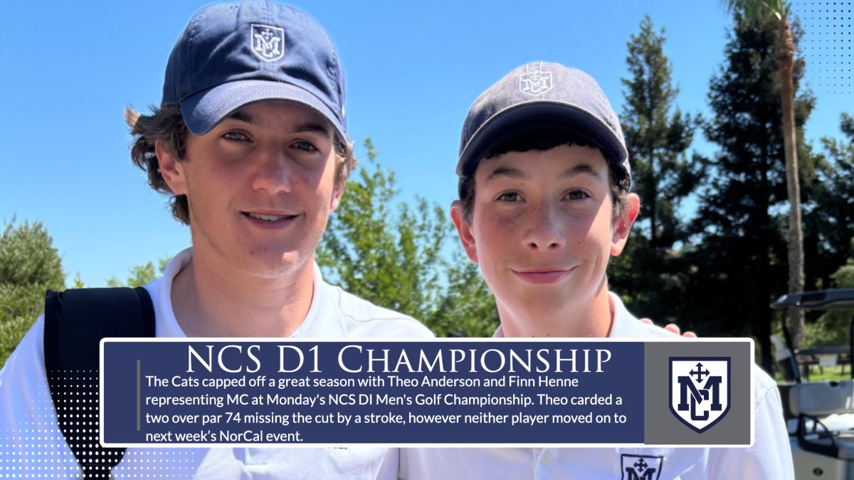 2 Wildcats make the NCS D1 Championship!
#MarinGolf
#MCAthletics #GoWildcats