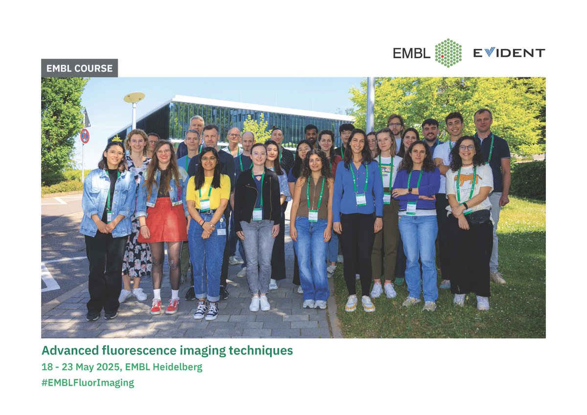 Time to say goodbye to the participants of #EMBLFluorImaging 👋

🙏 A big thank you to our scientific organisers, trainers, and speakers for delivering such a great programme with a good mix of lectures and practicals.

We hope you leave with new insights, skills, and connections