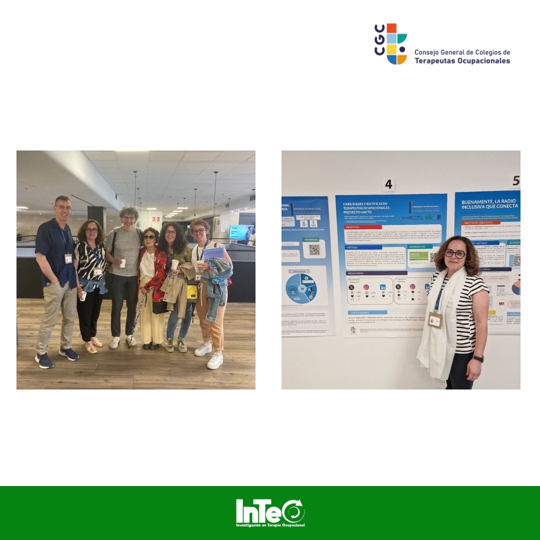 Nuestra compañera Miriam está en Madrid en el congreso de <a href="/ConsejoTO/">Consejo Gral de Colegios Terapeutas Ocupacionales</a> 
Gracias por representar a InTeO, y gracias al comité organizador por el trabajo 👏