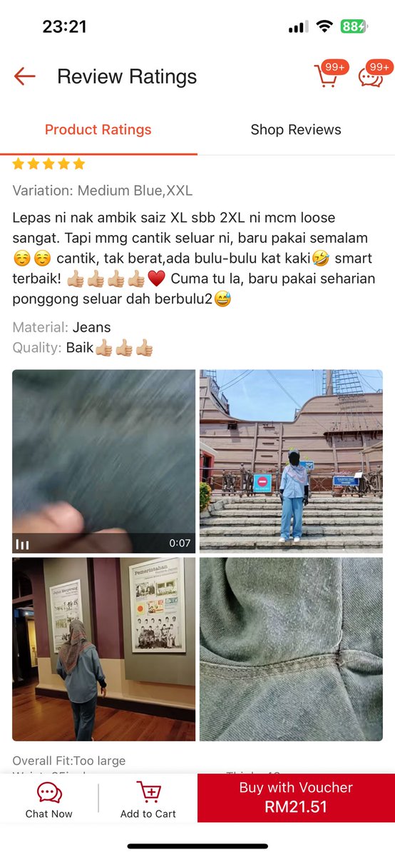 farahshare's tweet photo. Tengok sendiri laaa feedback sebabtuu I suka seluar jeans dekat shop ni 😍

Beli Sini: https://t.co/2KT2uKGpTJ https://t.co/1ftkKgWKzL
