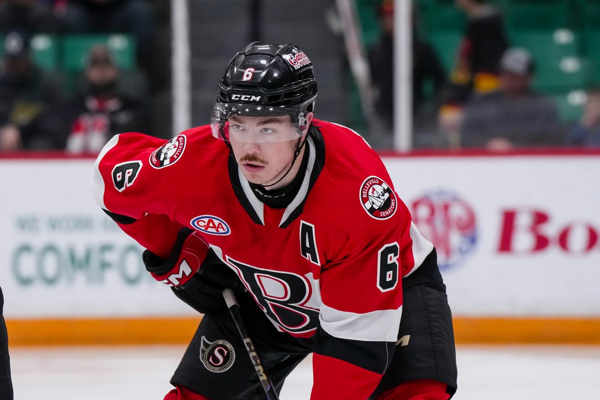 Today, we hear from defenceman Donovan Sebrango, who has become a key figure around the club and in the community after moving to the Bay of Quinte Region in 2024. 🎙️

Watch the full interview ➡️ bit.ly/3FvUa7c