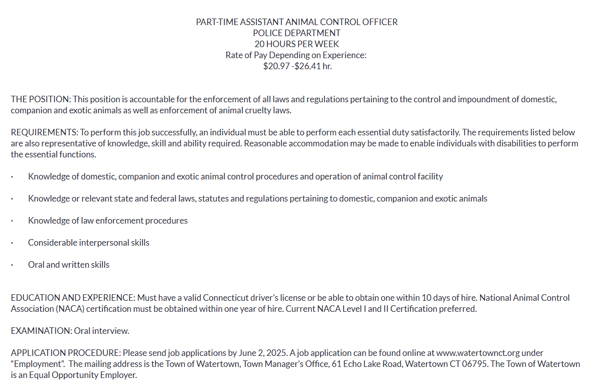 Watertown CT Police (@watertownctpd) on Twitter photo 