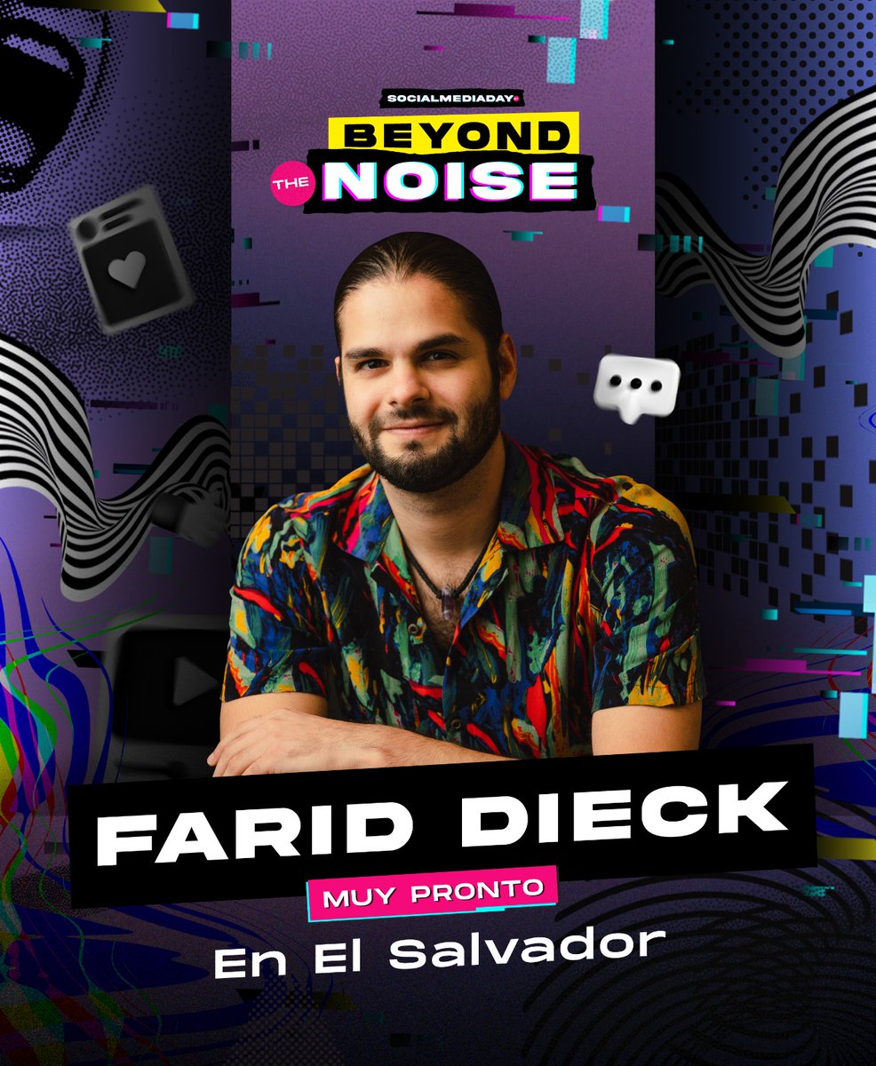 🚨 Farid Dieck llega a El Salvador como speaker del SMDay 2025.

Inspiración, autenticidad y contenido que conecta, de la viralidad a la relevancia 

#SMDay2025 #FaridDieck