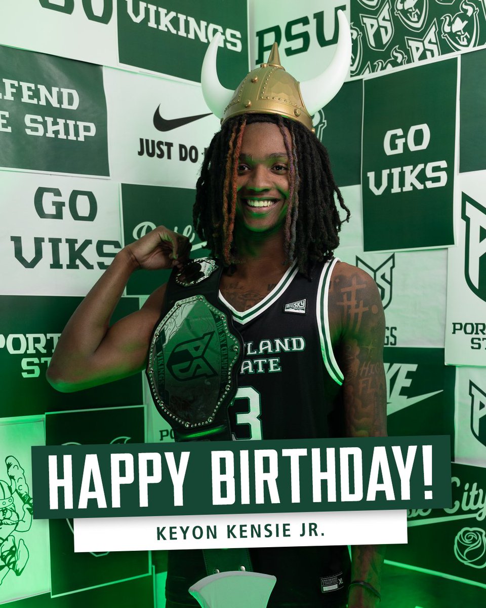 Portland State Men’s Basketball (@psuviksmbb) on Twitter photo Happy birthday to one of our newest Viks, <a href="/keyonkensie/">Keyon Kensie Jr</a>! Hope you have a great day, Keyon! 🎂🎉
#GoViks | #DefendTheShip Happy birthday to one of our newest Viks, <a href="/keyonkensie/">Keyon Kensie Jr</a>! Hope you have a great day, Keyon! 🎂🎉
#GoViks | #DefendTheShip
