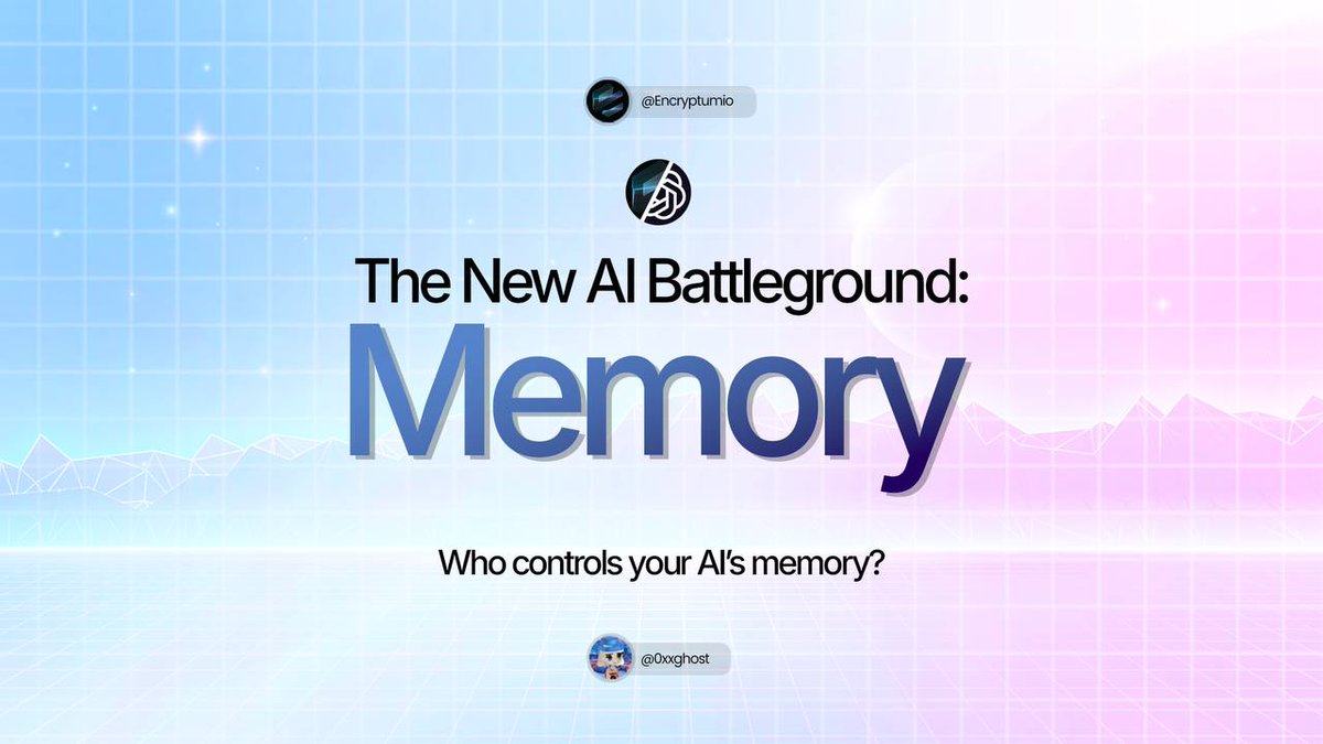 0xxghost's tweet image. AI is finally learning to remember but who owns that memory?

While OpenAI &amp;amp; Microsoft race to build agentic AI with persistent memory…

A stealth player is solving the biggest problem they’re ignoring: decentralized memory.

Let me explain why $ENCT is a good bid 🧵