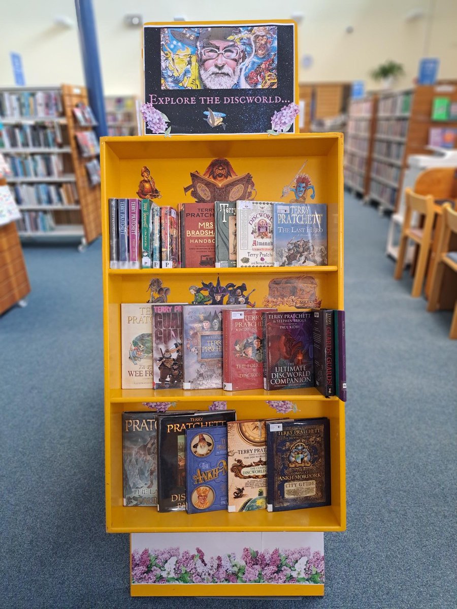 Westside Library (@westsidelib) on Twitter photo It's almost the #Glorious25thOfMay, and we're celebrating Sir Terry Pratchett's acclaimed Discworld novels. Our display has lots of books to borrow, and an incredible Lego mosaic created by Lego artist <a href="/BrickMorpork/">Brick-Morpork</a> !š¢š¦§š§āāļøš§āāļø
#Discworld #GNUTerryPratchett #AtYourLibrary It's almost the #Glorious25thOfMay, and we're celebrating Sir Terry Pratchett's acclaimed Discworld novels. Our display has lots of books to borrow, and an incredible Lego mosaic created by Lego artist <a href="/BrickMorpork/">Brick-Morpork</a> !š¢š¦§š§āāļøš§āāļø
#Discworld #GNUTerryPratchett #AtYourLibrary