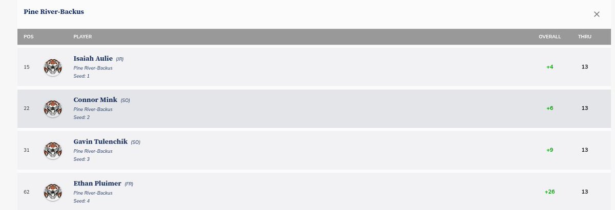 Pine River-Backus Tigers AD tweet media