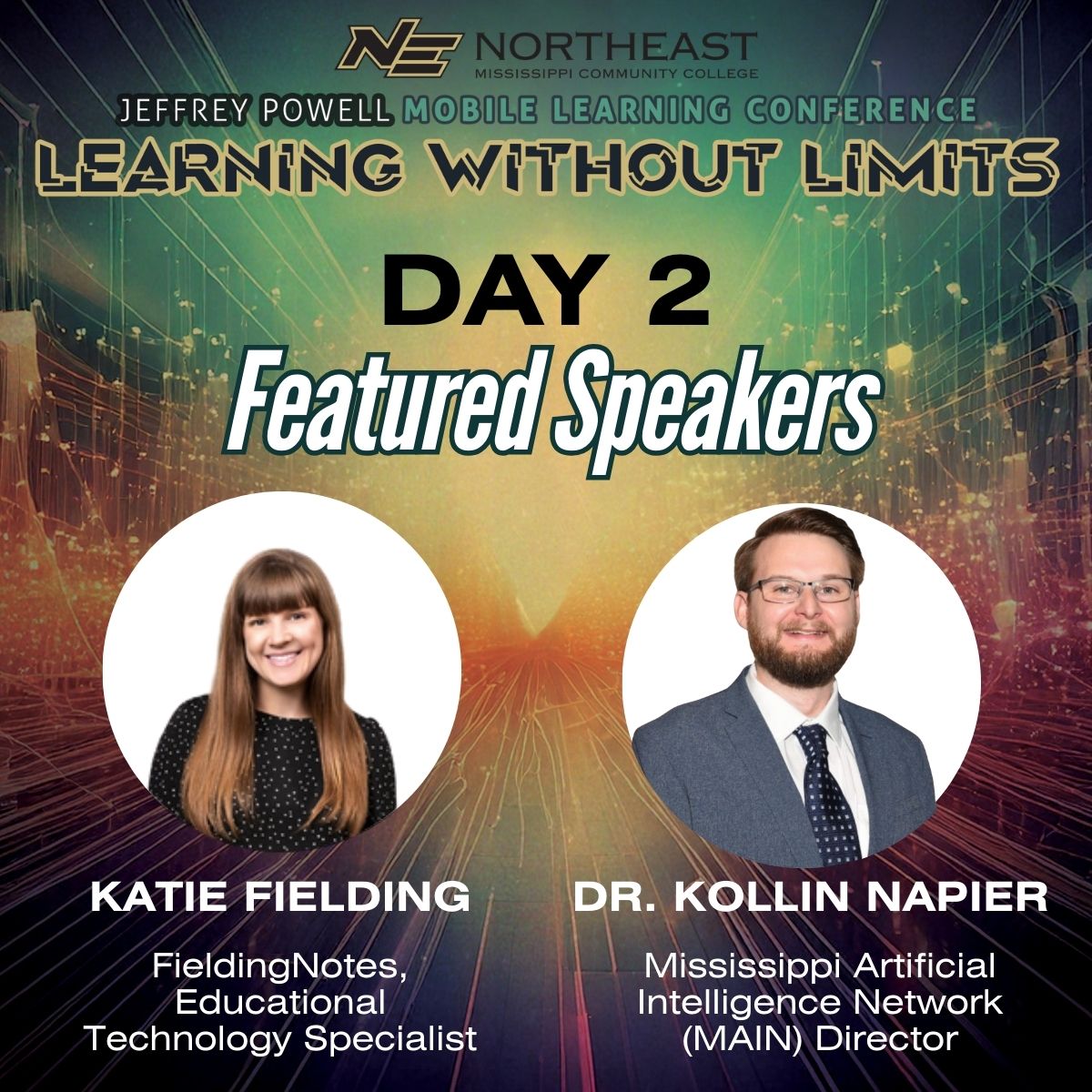 mlc_nemcc's tweet image. Meet Day 2 Featured Speakers for the Jeffrey Powell Mobile Learning Conference! @KatieF @MS_AI_Network 
June 9 - 10, 2025
Explore the Agenda and Grab Your Ticket! 2025mobilelearning.sched.com