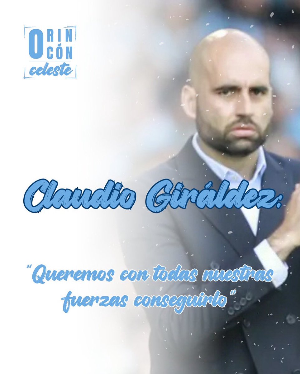 🎙️Claudio Giráldez: “Queremos con todas nuestras fuerzas conseguirlo” 

Lerr más en: orinconceleste.es/claudio-girald…

#rccelta #rccv #celtavigo #celtadevigo #celta #claudiogiráldez #laliga #getafecf #getafe #getafevscelta