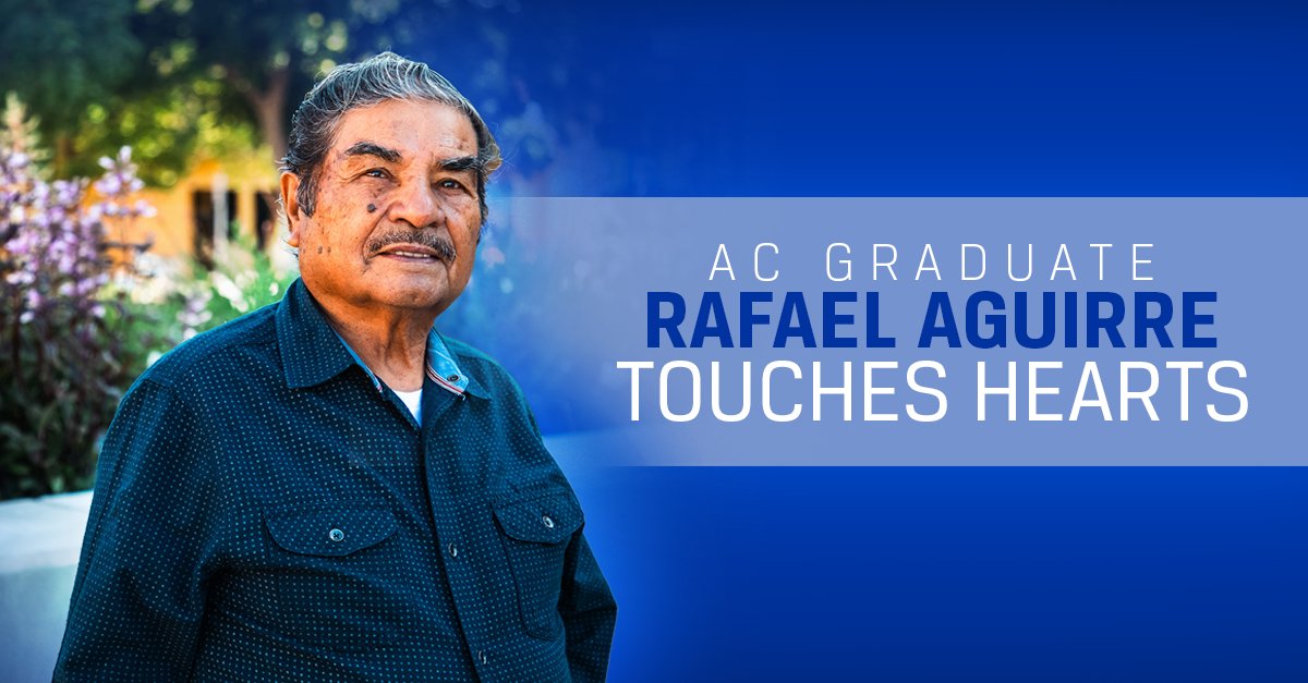 AmarilloCollege's tweet photo. Read about 83-year-old AC student Rafael Aguirre's viral moment here: https://t.co/YnpUQR2hjH https://t.co/jPTRjECFOR