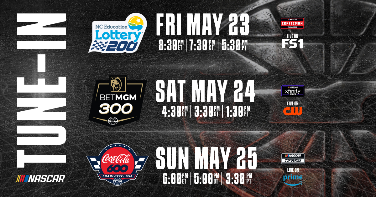 A race weekend like no other. 🏁🇺🇸
 
<a href="/CLTMotorSpdwy/">Charlotte Motor Speedway</a> | #CocaCola600