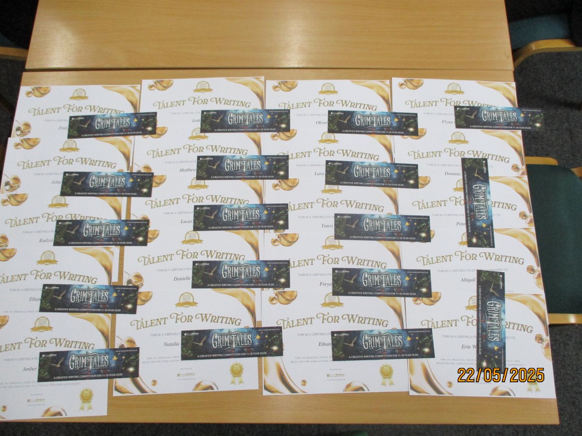 Ossett Academy (@ossettacademy) on Twitter photo We are absolutely delighted that 20 of our pupils have had their work selected for publication in the upcoming <a href="/YoungWritersCW/">Young Writers</a> ‘Grim Tales’ anthology of short stories. Congratulations everyone! We are absolutely delighted that 20 of our pupils have had their work selected for publication in the upcoming <a href="/YoungWritersCW/">Young Writers</a> ‘Grim Tales’ anthology of short stories. Congratulations everyone!