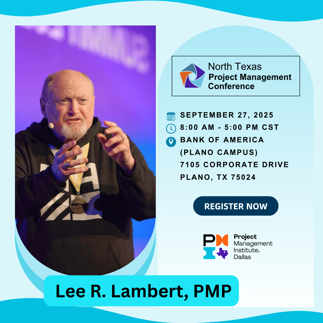 pmidallas's tweet photo. PMI Dallas presents… a true legend in project management!
#PMIDallas #NTXPMConference #LeeLambert #PMPFounder #FutureOfPM #ThoughtLeader #ProjectLeadership #PlanoEvents https://t.co/EBMMIkHLVN