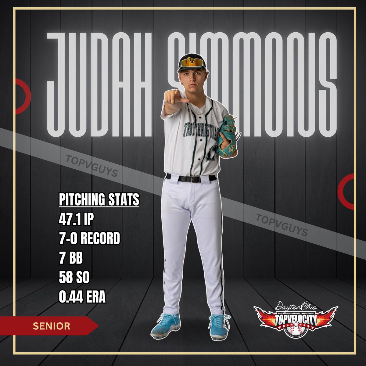 Top Velocity Dayton (@topvelo_dayton) on Twitter photo End of Year Highlighted Athlete :
✅ Judah Simmons
HS : Troy Christian
College : Indiana Wesleyan University NAIA
Summer Program : P413 Baseball
Heck of Senior Year <a href="/simmons_judah/">Judah Simmons</a>
#TopVGuys
#90MphDreams
<a href="/FlatgroundApp/">FLATGROUND Pitching</a>
<a href="/P413Recruiting/">P413 Baseball Recruiting</a> End of Year Highlighted Athlete :
✅ Judah Simmons
HS : Troy Christian
College : Indiana Wesleyan University NAIA
Summer Program : P413 Baseball
Heck of Senior Year <a href="/simmons_judah/">Judah Simmons</a>
#TopVGuys
#90MphDreams
<a href="/FlatgroundApp/">FLATGROUND Pitching</a>
<a href="/P413Recruiting/">P413 Baseball Recruiting</a>