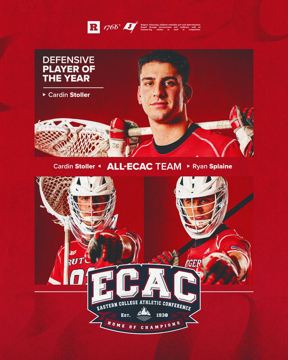 Rutgers Men's LAX (@rumlax) on Twitter photo More postseason awards for #RUMLax from the <a href="/ECACSports/">ECAC Sports</a>!
Cardin Stoller: ECAC Defensive Player of the Year, All-ECAC
Ryan Splaine: All-ECAC
📰: go.rutgers.edu/w428fl6w More postseason awards for #RUMLax from the <a href="/ECACSports/">ECAC Sports</a>!
Cardin Stoller: ECAC Defensive Player of the Year, All-ECAC
Ryan Splaine: All-ECAC
📰: go.rutgers.edu/w428fl6w