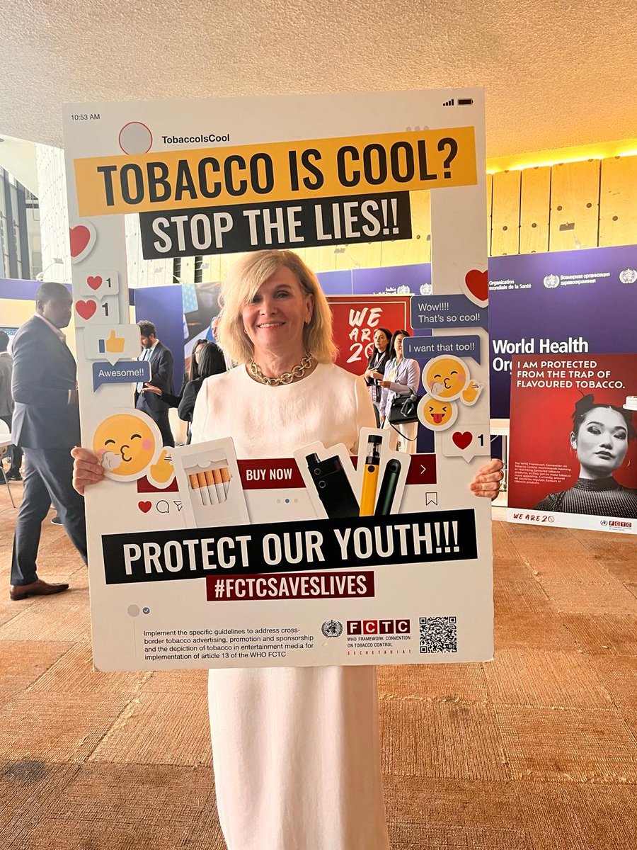 WHO FCTC (@fctcofficial) on Twitter photo #WHA78 : <a href="/DrMariaNeira/">Dr Maria Neira</a> agrees with us:
š Tobacco is NOT cool. Itās a climate and health disaster ā from seed to smoke to litter.
DYK: Smoking causes 84 million tones of CO2 emissions each year?
ššØThatās how much pollution the tobacco
industry injects into our atmosphere #WHA78 : <a href="/DrMariaNeira/">Dr Maria Neira</a> agrees with us:
š Tobacco is NOT cool. Itās a climate and health disaster ā from seed to smoke to litter.
DYK: Smoking causes 84 million tones of CO2 emissions each year?
ššØThatās how much pollution the tobacco
industry injects into our atmosphere