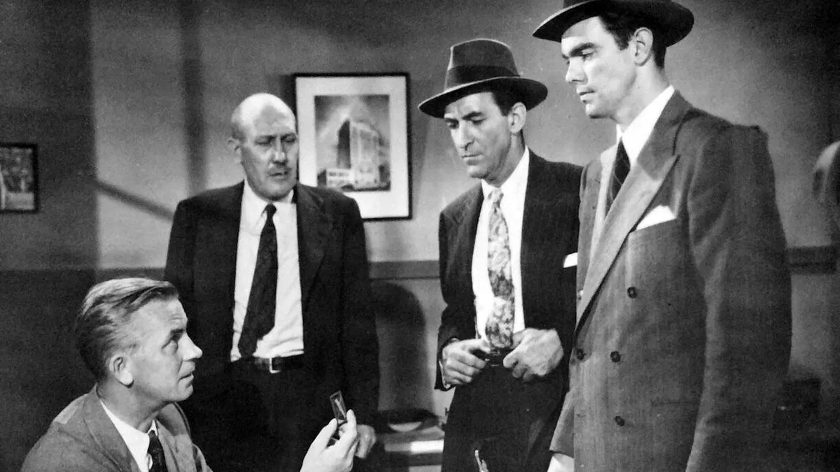 "The Tattooed Stranger" (1950) crime police procedural, now playing on @TCM, has some pretty spectacular dialogue.