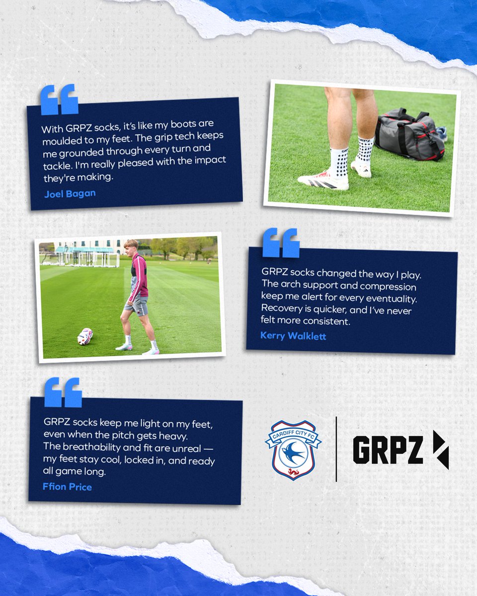Cardiff City FC (@cardiffcityfc) on Twitter photo We'd like to thank <a href="/GRPZSports/">GRPZ Sports</a> for their support during the 2024/25 campaign. 🤝
More grip, more stability, more confidence in every movement. 🧦
➡️ grpzsports.com
#CityAsOne We'd like to thank <a href="/GRPZSports/">GRPZ Sports</a> for their support during the 2024/25 campaign. 🤝
More grip, more stability, more confidence in every movement. 🧦
➡️ grpzsports.com
#CityAsOne
