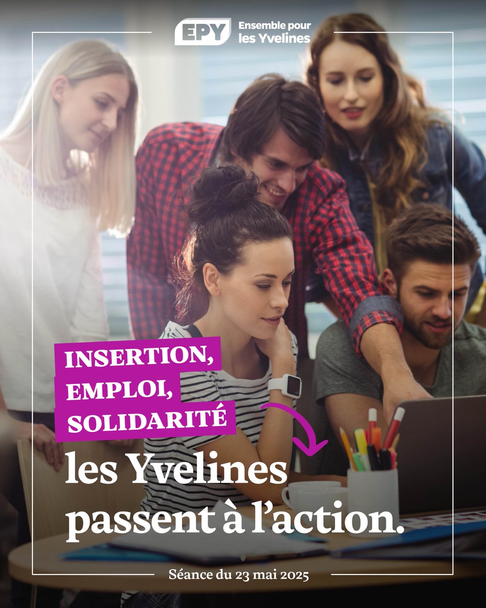 Ensemble #Yvelines (@epyvelines) on Twitter photo ✅ C’est voté en séance !
➡ 7 874 814 € pour l’insertion dans les #Yvelines.
Le Département <a href="/Les_Yvelines/">Les Yvelines</a> soutient #ActivitY pour lutter contre l’exclusion socioprofessionnelle.
#Emploi #Solidarité #RSA #Insertion ✅ C’est voté en séance !
➡ 7 874 814 € pour l’insertion dans les #Yvelines.
Le Département <a href="/Les_Yvelines/">Les Yvelines</a> soutient #ActivitY pour lutter contre l’exclusion socioprofessionnelle.
#Emploi #Solidarité #RSA #Insertion