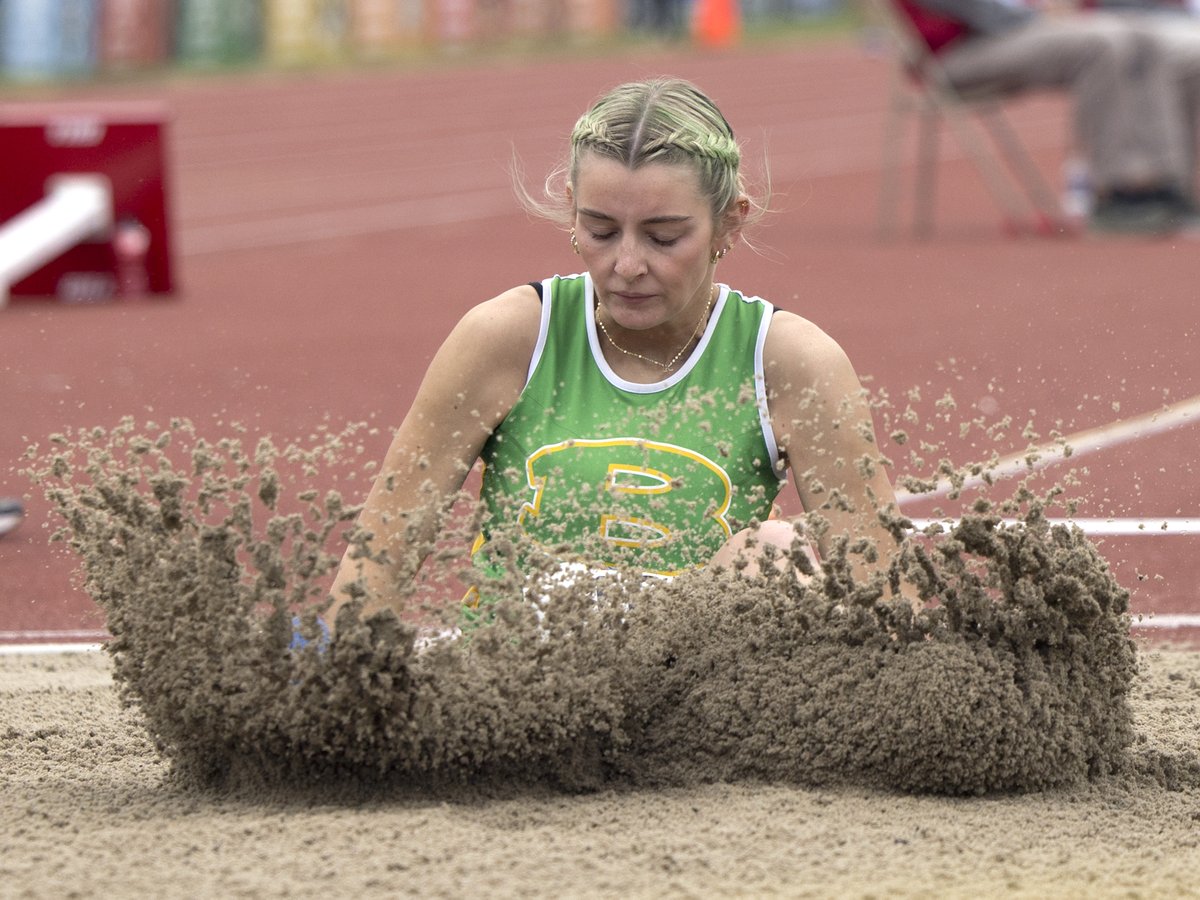 Class C state track meet is underway with some Bergan athletes competing. 
Kenadee Weitzel took 10th in the long jump. 
Gavin Baker finished 17th in the shot. 
Owen Nelson competed in the high jump.