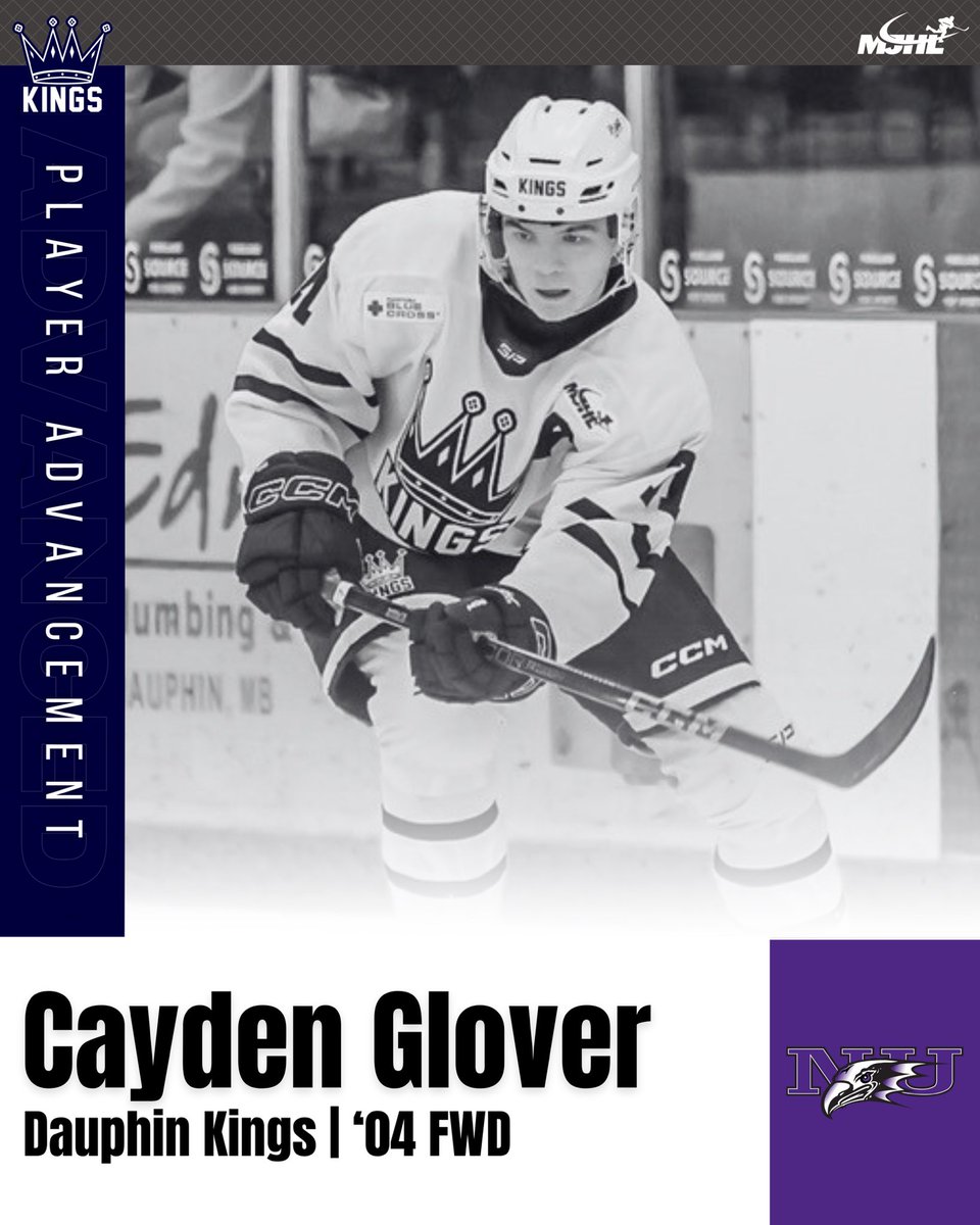 MJHL (@mjhlhockey) on Twitter photo #PlayerAdvancement | Congratulations to <a href="/dauphinkings/">Dauphin Kings</a> FWD Cayden Glover (‘04) who has committed to play ACHA at Niagara University. 📸 <a href="/Pederson_Photo/">Todd Pederson</a>
#MJHLHockey #PlayHereGoAnywhere #PlayerAdvancement | Congratulations to <a href="/dauphinkings/">Dauphin Kings</a> FWD Cayden Glover (‘04) who has committed to play ACHA at Niagara University. 📸 <a href="/Pederson_Photo/">Todd Pederson</a>
#MJHLHockey #PlayHereGoAnywhere