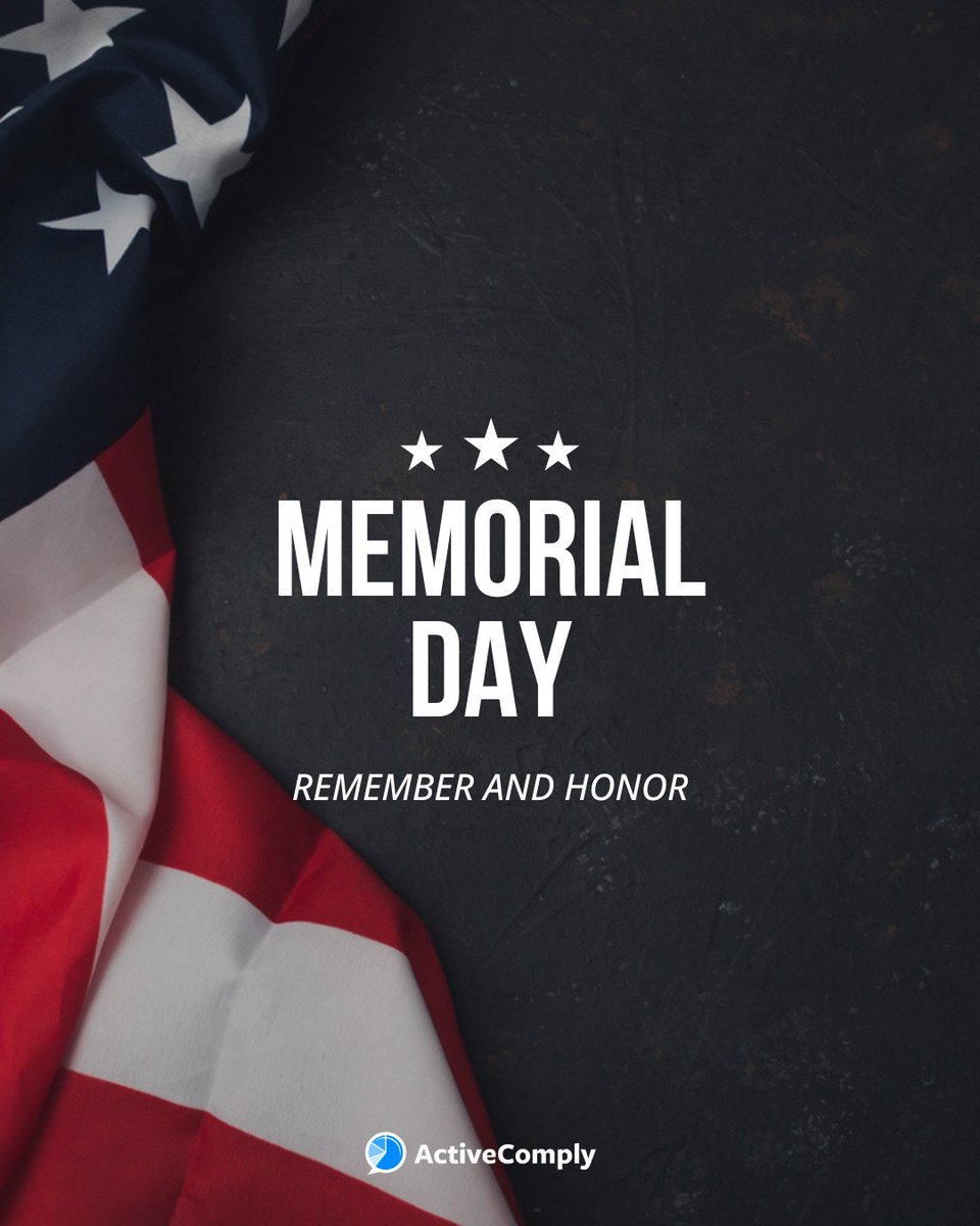 As we head into the holiday weekend, we remember &amp; honor the brave men and women who gave their lives in service to our country. 
Our office will be closed on Monday, May 26 in observance of Memorial Day. We’ll reopen on Tuesday, May 27. Wishing you a safe and meaningful weekend.