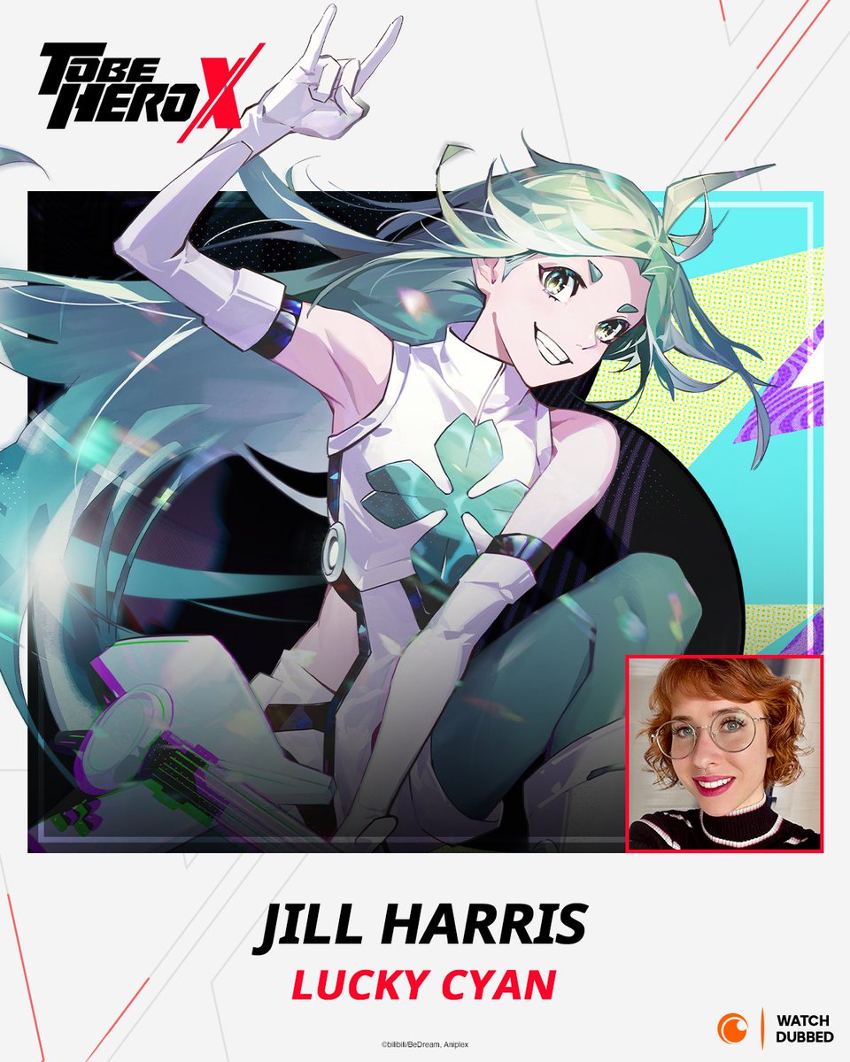 Crunchyroll (@crunchyroll) on Twitter photo Do you have your tickets to the show? 🎫
Introducing <a href="/JillHarrisVO/">🍉 Jill Harris 🌈 (she/her)</a> as Lucky Cyan! A brand new episode of TO BE HERO X premieres tomorrow 🎶 Do you have your tickets to the show? 🎫
Introducing <a href="/JillHarrisVO/">🍉 Jill Harris 🌈 (she/her)</a> as Lucky Cyan! A brand new episode of TO BE HERO X premieres tomorrow 🎶