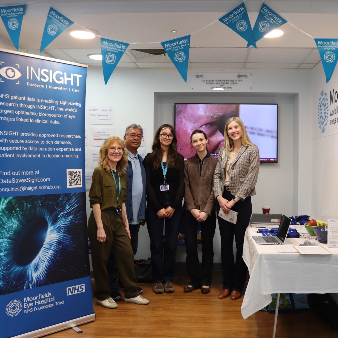 Moorfields Eye Charity (@eyecharity) on Twitter photo Yesterday, <a href="/INSIGHTeyehub/">INSIGHTeyehub</a> hosted a health data research pop-up at <a href="/Moorfields/">Moorfields Eye Hospital NHS Foundation Trust</a>. They talked about how routinely collected eye scan data is being used to advance earlier detection, treatment, and care of disease.
Find out more: brnw.ch/21wSSHk Yesterday, <a href="/INSIGHTeyehub/">INSIGHTeyehub</a> hosted a health data research pop-up at <a href="/Moorfields/">Moorfields Eye Hospital NHS Foundation Trust</a>. They talked about how routinely collected eye scan data is being used to advance earlier detection, treatment, and care of disease.
Find out more: brnw.ch/21wSSHk
