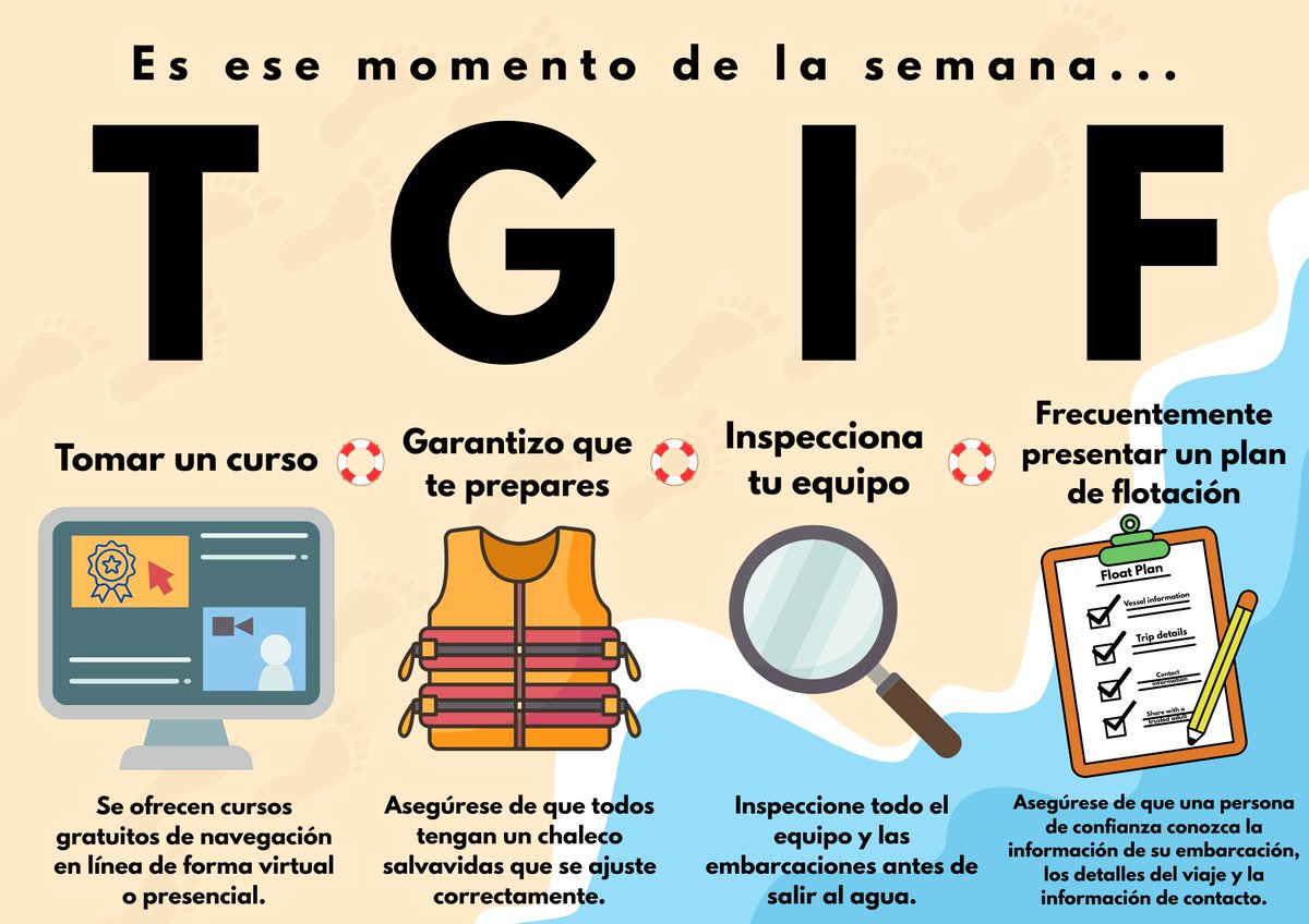 uscgEast's tweet image. 🚤 ⚓ TGIF! Here is to smooth sailing into this #MemorialDayWeekend 

It's the last day of #SafeBoatingWeek - a perfect reminder to always wear your life jacket and stay alert on the water. Safety first, fun always! 😎 ☀️
 
@USCG 

#CoastGuard #LifeJacket #TGIF