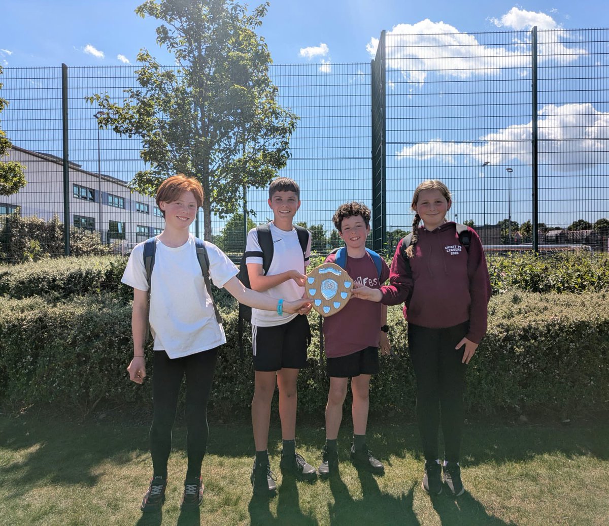 Well done to our P7 Math Quiz winners. Our team of 4 did brilliantly to win the cluster maths quiz!!! 🧮➖➕➗🟰🥇