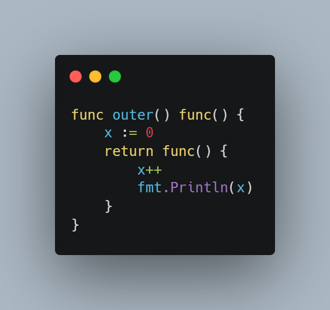 DevMainak09's tweet photo. Thought closures were just “JavaScript things”?

Go says: “hold my stack frame.”

That captured variable?
Mutating. Persistent. Surviving.
Go closures: by reference.
JS closures: also by reference.

My brain?
Segfaulted.
#golang #javascript #devnerd #closures #whatdidijustlearn https://t.co/7fJPNUUyax