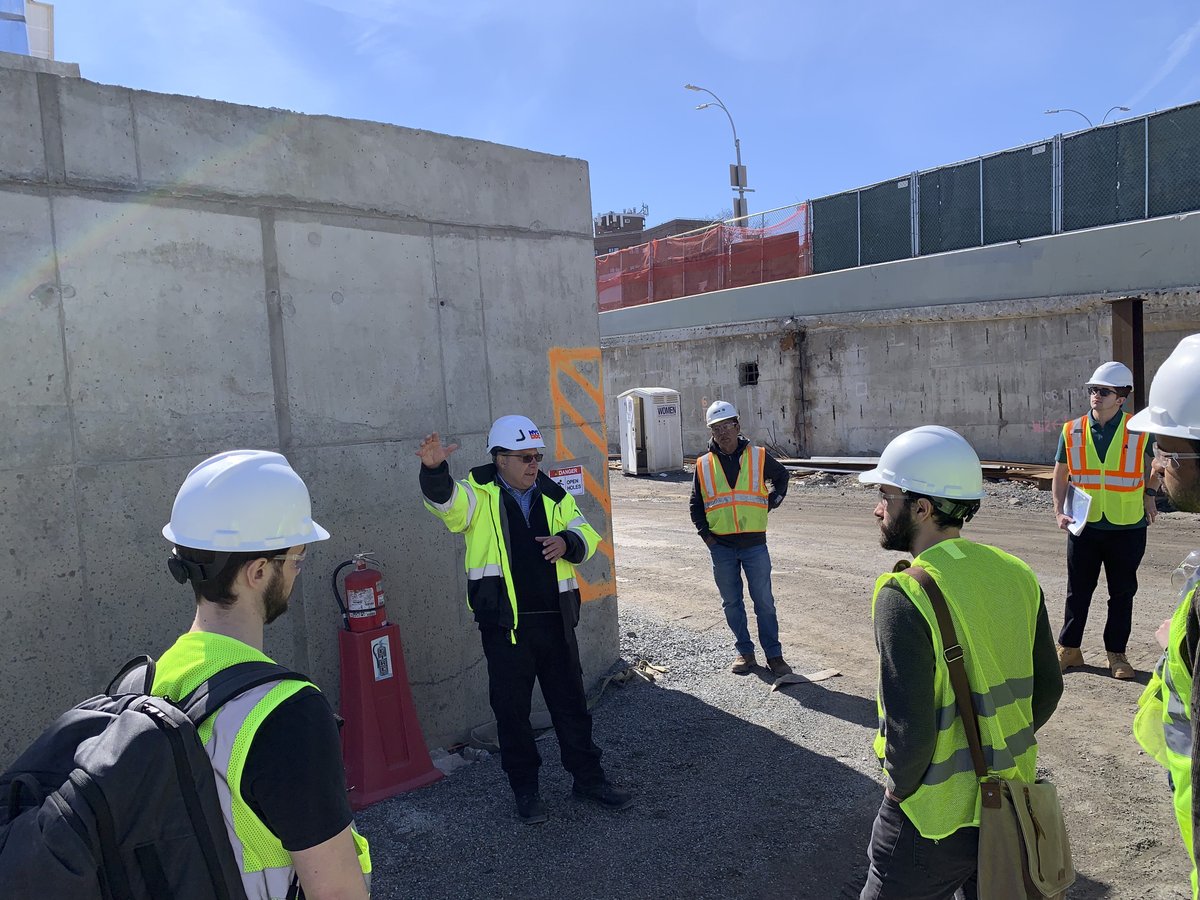 NYU_CUSP's tweet photo. Highlights from an East Side Coastal Resiliency Project tour led by @NYCDDC & organized by Asst. Prof. Manny Patole this past semester to witness climate infrastructure up close! 🌊 @nyutandon #ClimateInfrastructure #SustainableCities #UrbanResilience #Flood #ClimateAction https://t.co/lTejeYE76H