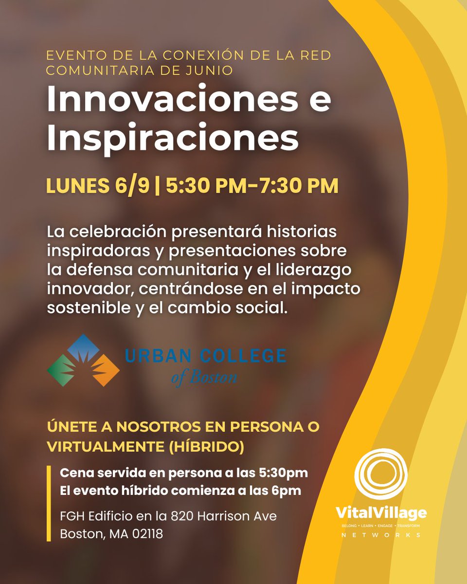 We invite you join us for Innovations &amp; Inspirations Night at the June Network Connection Meeting. Language interpretation services are available in Spanish and Haitian Creole. For best access to these services, we recommend attending on Zoom. Register: cutt.ly/JuneNCM_2025