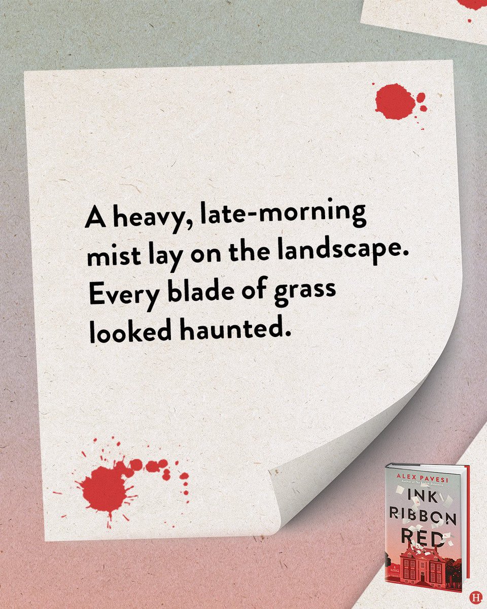 Ink Ribbon Red, my second novel, is now out in paperback in the UK. Here are some of my favourite lines (quote cards made by my wonderful US publisher - the book is out in the US next month):