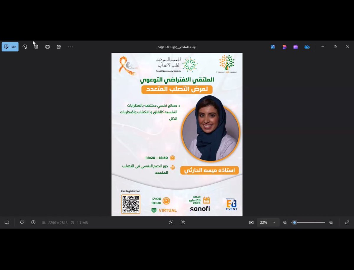 جمعية وسم للتصلب المتعدد (@wasm_ms) on Twitter photo <a href="/MS_chapter_KSA/">Saudi MS Chapter</a> <a href="/arfams/">جمعية أرفى للتصلب المتعدد MS</a> <a href="/azem_ms2020/">جمعية عزم للتصلب المتعدد MS</a> <a href="/MS_Biking/">فريق دراجيّ التصلب المتعدد</a> <a href="/yamspc2020/">الجمعية اليمنية لرعاية مرضى التصلب اللويحي MS</a> <a href="/MS_Saudi_org/">🧡 MS 🧡 التصلب المتعدد - التصلب اللويحي</a> <a href="/mskworg/">🇰🇼جمعية التصلب العصبي الكويتية</a> <a href="/saedmsorg/">جمعية ساعد الخيرية🎗</a> <a href="/jeddahms_org/">Multiple Sclerosis 🎗</a> <a href="/WorldMSDay/">World MS Day</a> <a href="/saudi_neurology/">Saudi Neurology Society</a> #يحدث_الان
الملتقى الافتراضي التوعوي لمرض #التصلب_المتعدد والذي تنظمه <a href="/MS_chapter_KSA/">Saudi MS Chapter</a>
<a href="/saudi_neurology/">Saudi Neurology Society</a>
✨فقرة | دور الدعم النفسي في #التصلب_المتعدد
تقدمها المعالجة النفسية المختصة بالاضطرابات النفسية أ.ميسه الحارثي
#جدة_برتقالي
#التصلب_اللويحي
#التصلب_العصبي_المتعدد <a href="/MS_chapter_KSA/">Saudi MS Chapter</a> <a href="/arfams/">جمعية أرفى للتصلب المتعدد MS</a> <a href="/azem_ms2020/">جمعية عزم للتصلب المتعدد MS</a> <a href="/MS_Biking/">فريق دراجيّ التصلب المتعدد</a> <a href="/yamspc2020/">الجمعية اليمنية لرعاية مرضى التصلب اللويحي MS</a> <a href="/MS_Saudi_org/">🧡 MS 🧡 التصلب المتعدد - التصلب اللويحي</a> <a href="/mskworg/">🇰🇼جمعية التصلب العصبي الكويتية</a> <a href="/saedmsorg/">جمعية ساعد الخيرية🎗</a> <a href="/jeddahms_org/">Multiple Sclerosis 🎗</a> <a href="/WorldMSDay/">World MS Day</a> <a href="/saudi_neurology/">Saudi Neurology Society</a> #يحدث_الان
الملتقى الافتراضي التوعوي لمرض #التصلب_المتعدد والذي تنظمه <a href="/MS_chapter_KSA/">Saudi MS Chapter</a>
<a href="/saudi_neurology/">Saudi Neurology Society</a>
✨فقرة | دور الدعم النفسي في #التصلب_المتعدد
تقدمها المعالجة النفسية المختصة بالاضطرابات النفسية أ.ميسه الحارثي
#جدة_برتقالي
#التصلب_اللويحي
#التصلب_العصبي_المتعدد