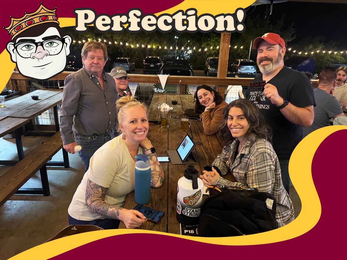 Can't be that bad if you win the game! 🍻 Mad props to team Bad Beerologists at @southaustinbergarden for their PERFECT SCORE last week. We'll drink to that!