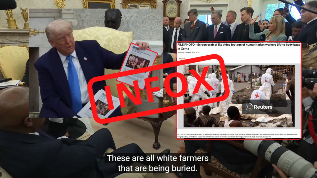 «Génocide» de fermiers blancs en Afrique du Sud: l'image brandie par Trump provient en réalité de RDC
➡️ go.rfi.fr/4i7
