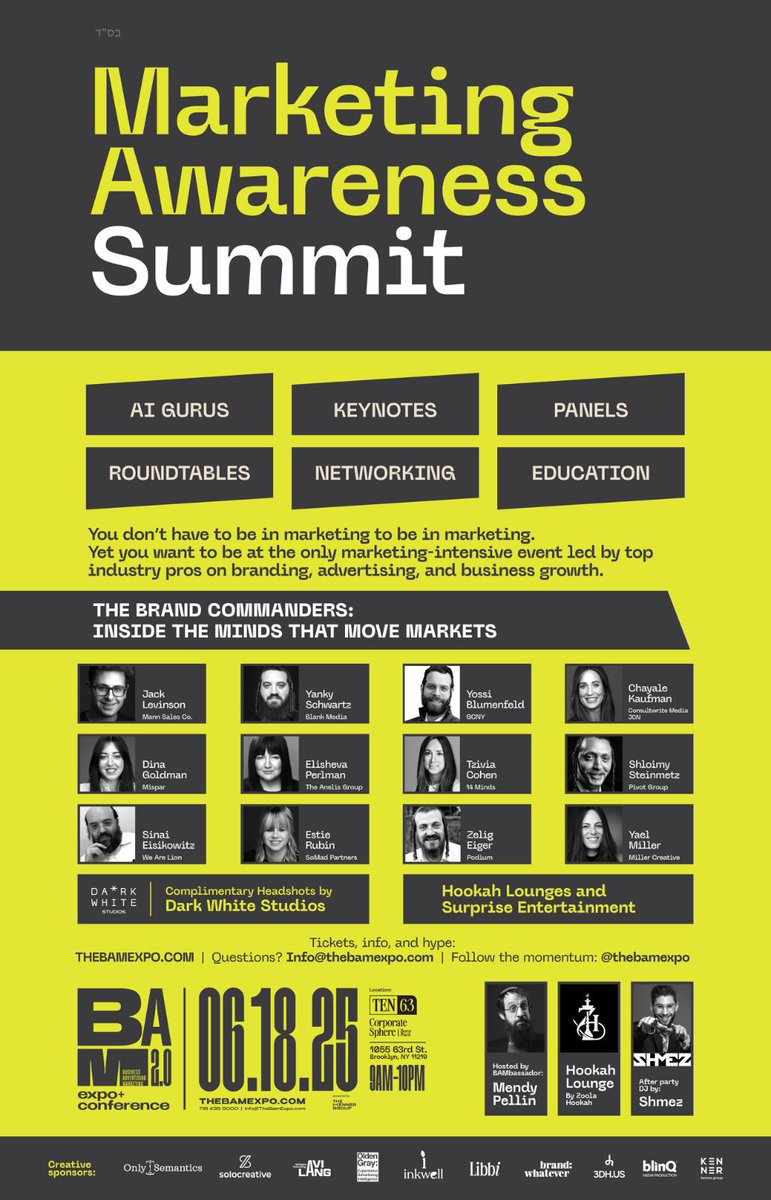 Shiezoli (@shiazoli) on Twitter photo 4 WEEKS LEFT TO BAM 💥
SECURE YOUR TICKET NOW!
thebamexpo.com
Additional options for creative spots or booths available at the ONLY Marketing Awareness Summit.
Use Code SZBAM10 for 10% off
See website for more details or reach out to
Perry@theBamExpo.com 4 WEEKS LEFT TO BAM 💥
SECURE YOUR TICKET NOW!
thebamexpo.com
Additional options for creative spots or booths available at the ONLY Marketing Awareness Summit.
Use Code SZBAM10 for 10% off
See website for more details or reach out to
Perry@theBamExpo.com