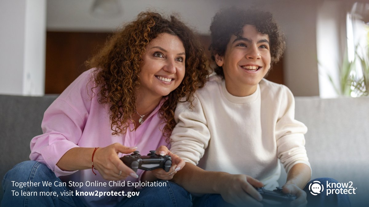 Know2Protect's tweet image. This spring, help your kids stay safe online by setting up parental controls on their gaming devices. This approach allows them to enjoy age-appropriate content. For more #GamingSafety tips, visit dhs.gov/know2protect/k….

#K2P #SpringIntoSafety