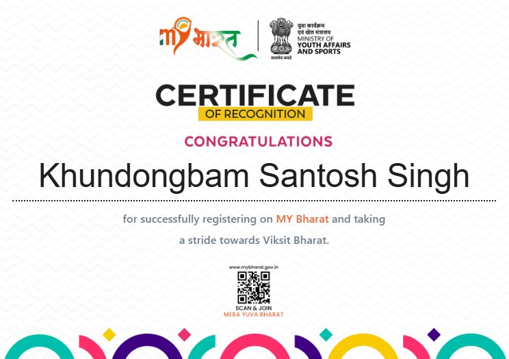 Santosh - संतोष 🇮🇳 (@inaoba) on Twitter photo Proud Volunteer Building the Future with #MYBharat.
<a href="/mybharatgov/">Mera Yuva Bharat - MY Bharat</a> <a href="/YASMinistry/">YAS Ministry</a> Proud Volunteer Building the Future with #MYBharat.
<a href="/mybharatgov/">Mera Yuva Bharat - MY Bharat</a> <a href="/YASMinistry/">YAS Ministry</a>
