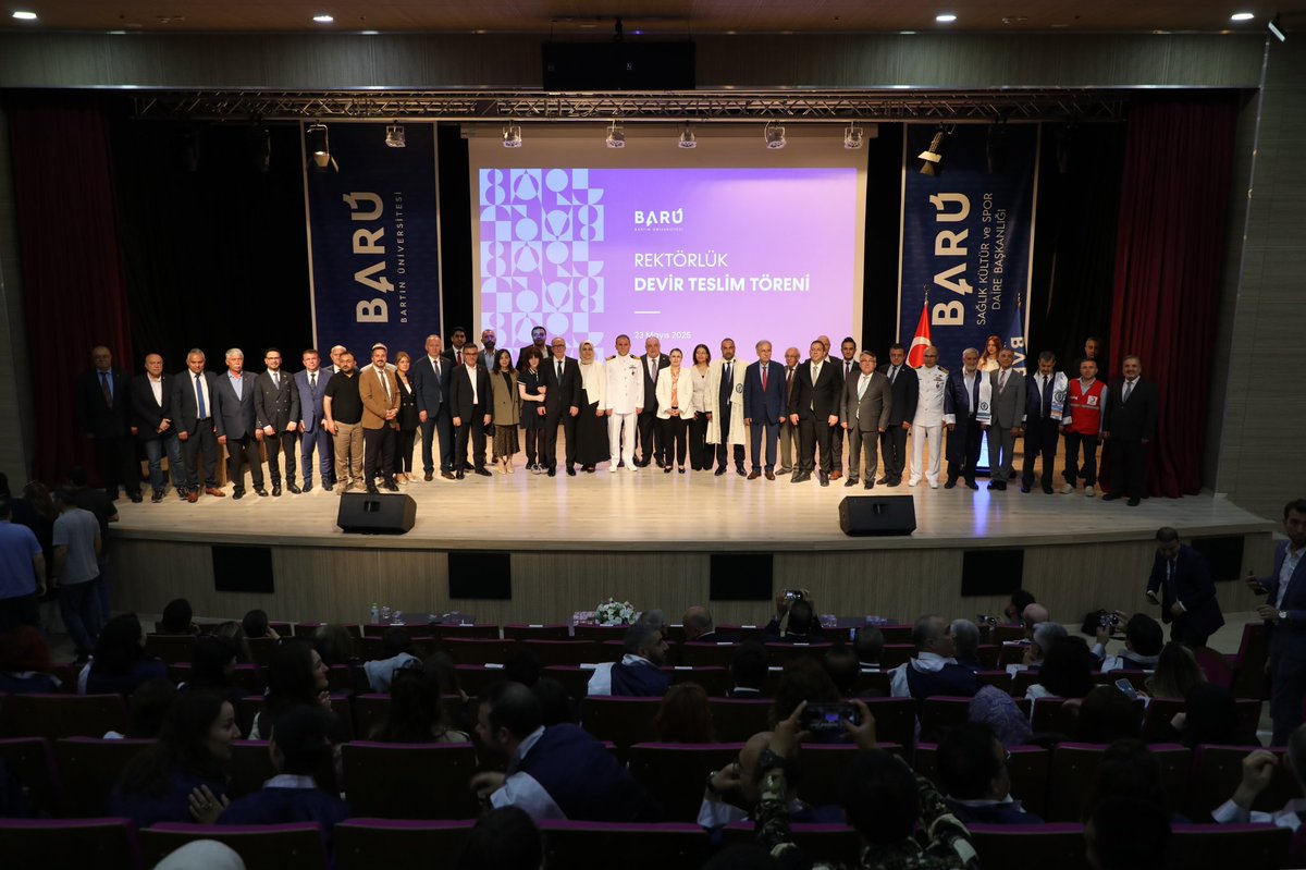 Bartın Üniversitesi (BARÜ) Rektörü olarak atanan Prof. Dr. Ahmet Akkaya, düzenlenen törenle görevi Prof. Dr. Orhan Uzun’dan devraldı.

🔗 w3.bartin.edu.tr/haberler/barud…